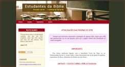 Desktop Screenshot of estudantesdabiblia.com.br