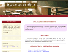 Tablet Screenshot of estudantesdabiblia.com.br